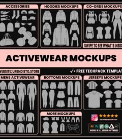1000 ACTIVEWEAR MOCKUPS