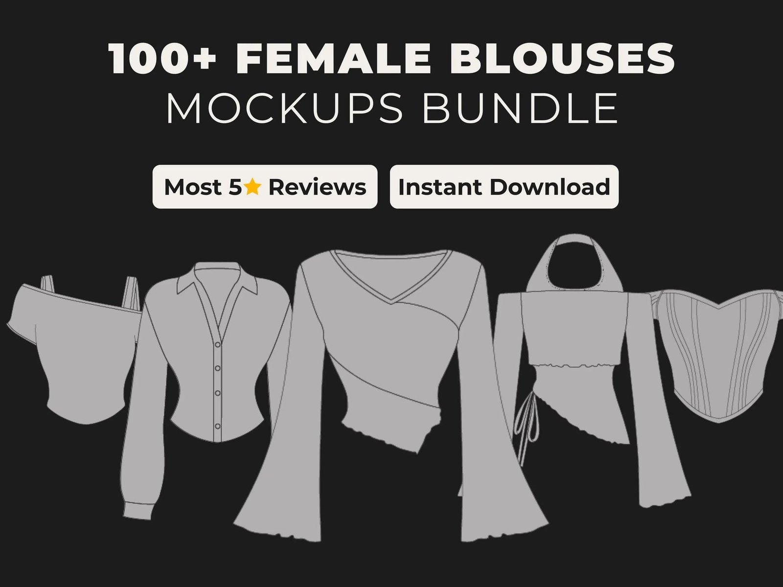 BLOUSE'S MOCKUPS BUNDLE BLOUSE'S MOCKUPS BUNDLE