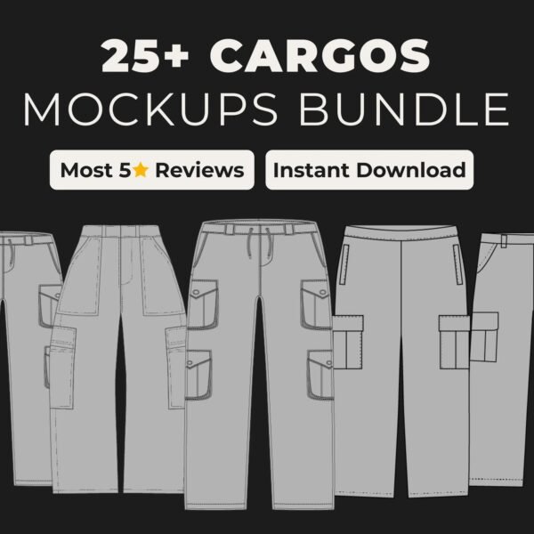 CARGO PANTS MOCKUPS BUNDLE