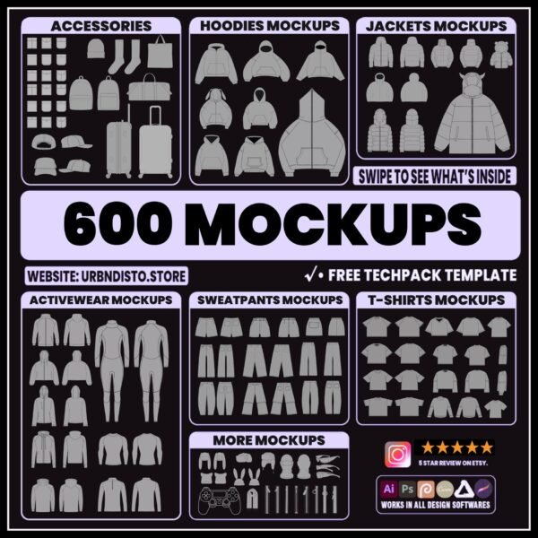 ESSENTIALS CLOTHING MOCKUPS