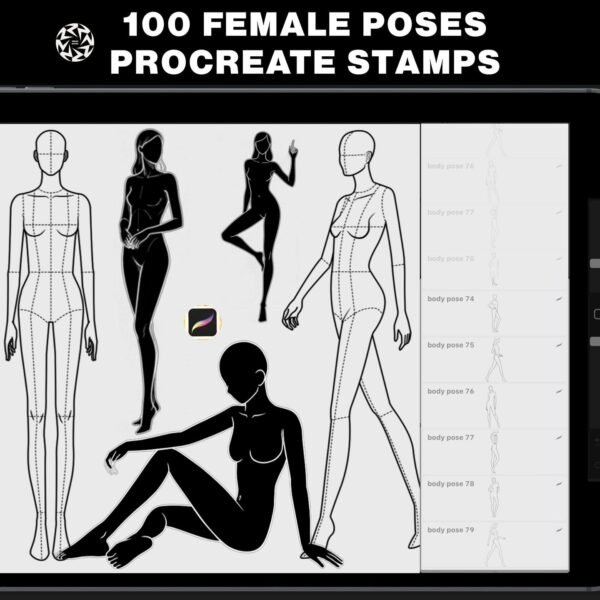 FEMALE POSE STAMPS