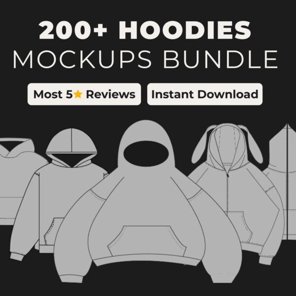 HOODIE MOCKUPS BUNDLE