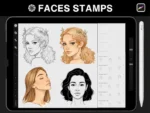 Procreate Portrait Brushes Bundle – Face, Hair, Body & Pose Stamps
