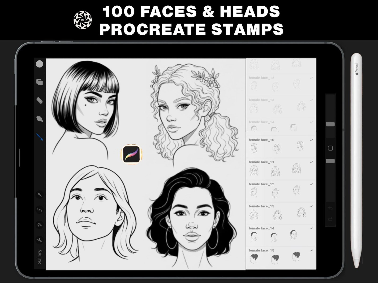 PROCREATE FACE STAMP PROCREATE FACE STAMP