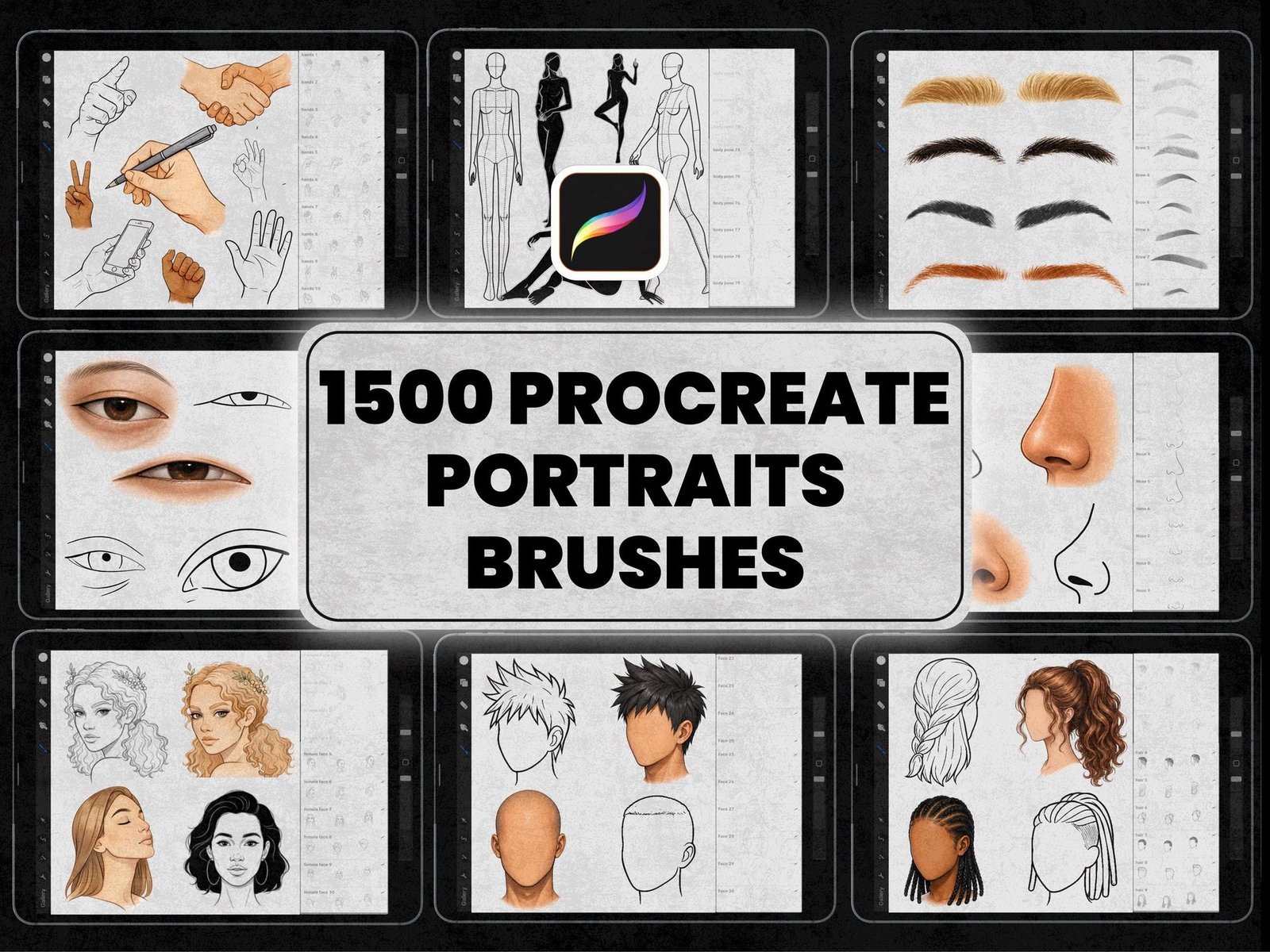 PROCREATE PORTRAIT BRUSHES PROCREATE PORTRAIT BRUSHES