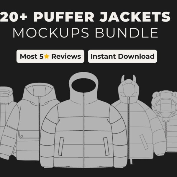 PUFFER JACKETS MOCKUPS BUNDLE
