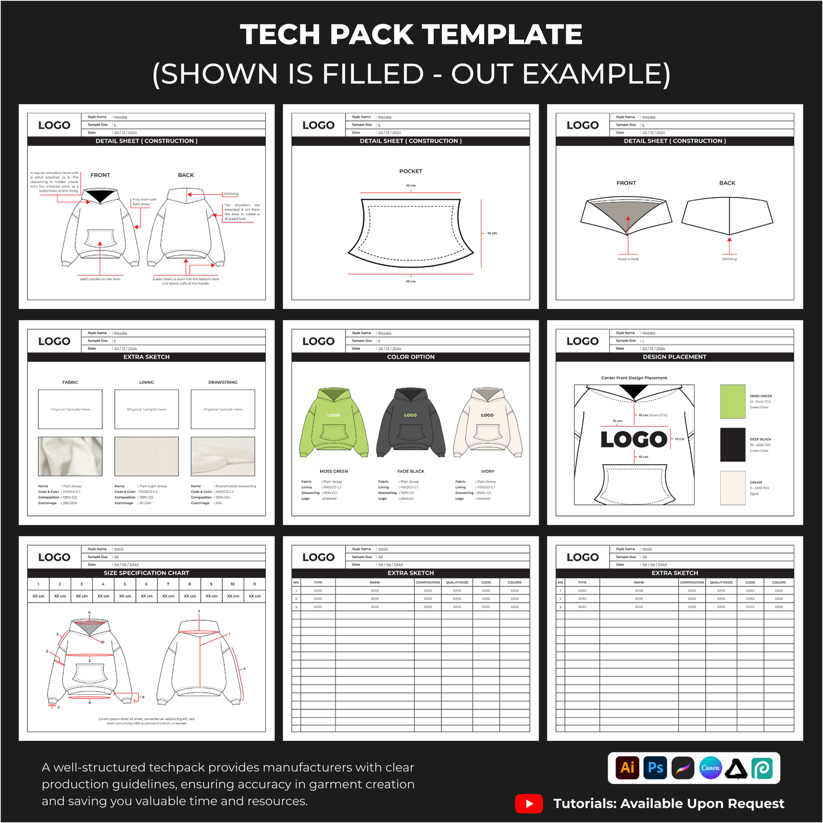 TECH PACK TEMPLATE TECH PACK TEMPLATE