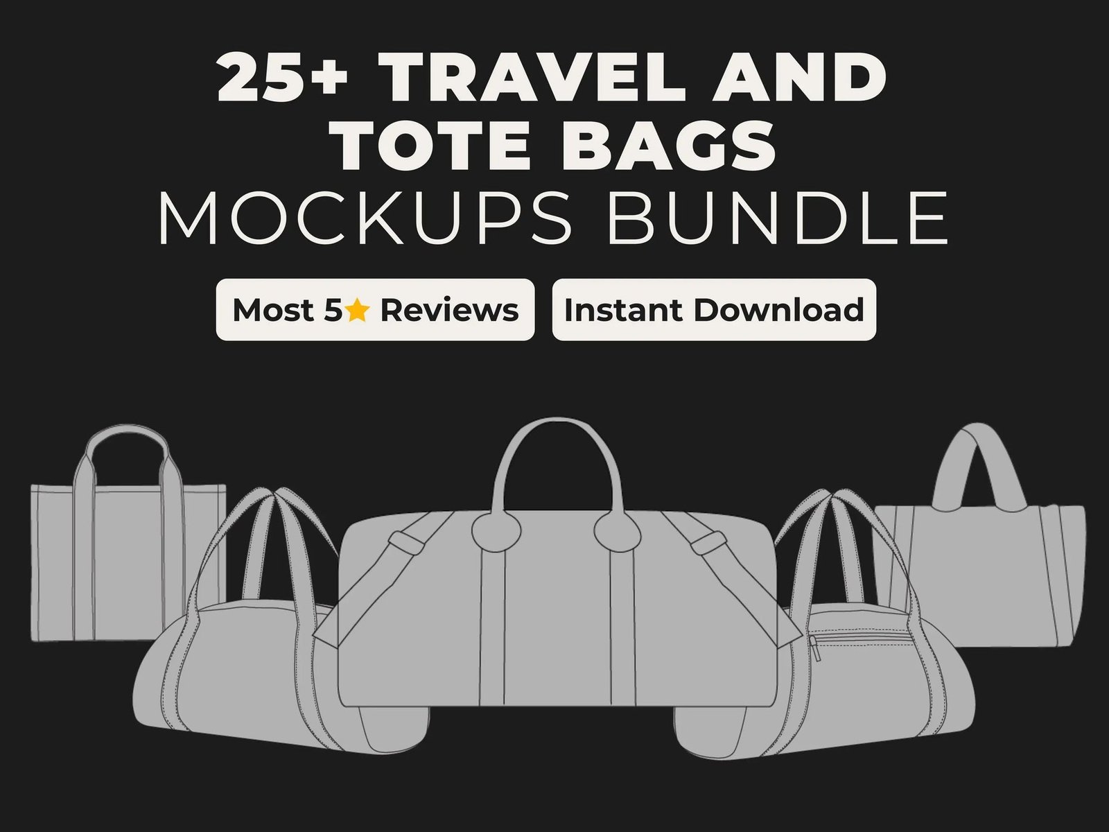 TOTE BAGS MOCKUPS BUNDLE TOTE BAGS MOCKUPS BUNDLE